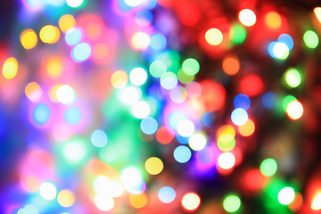 Image showing color christmas lights background