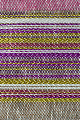 Image showing Multi color fabric texture samples