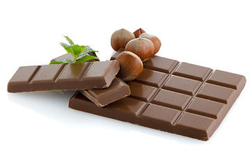 Image showing Closeup detail of chocolate parts