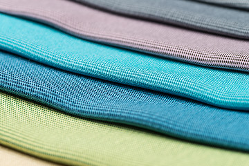 Image showing Multi color fabric texture samples