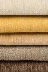 Image showing Multi color fabric texture samples