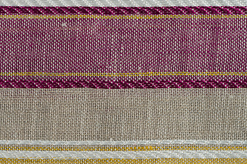 Image showing Multi color fabric texture samples