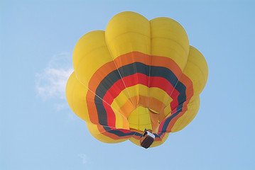Image showing Yellow hot-air balloon