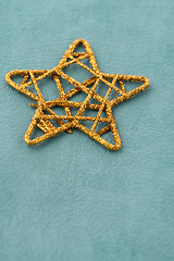 Image showing Golden Christmas star