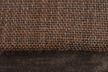 Image showing Brown fabric texture