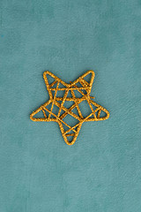 Image showing Golden Christmas star