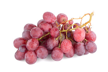 Image showing Bunch of red grapes