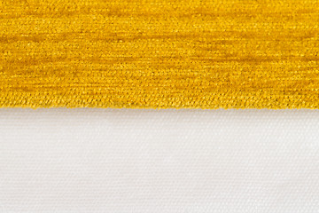 Image showing Yellow fabric texture