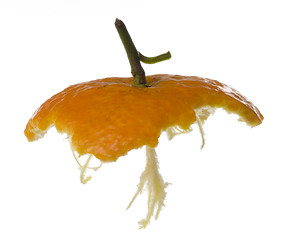 Image showing Top portion of a mandarin orange

