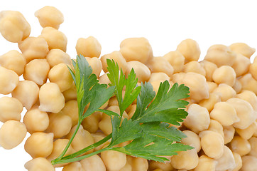 Image showing Pile of chickpeas