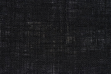 Image showing Black fabric texture 
