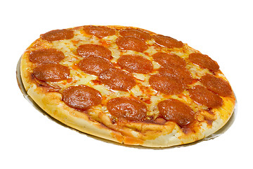 Image showing Pepperoni and cheese pizza

