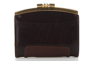 Image showing Brown leather Purse 