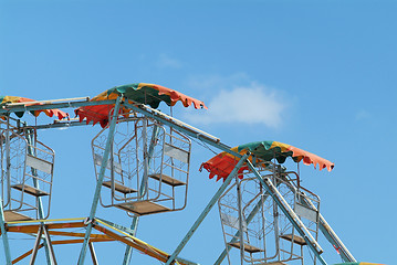 Image showing Detail of empty ferris wheel