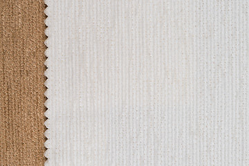 Image showing White and brown fabric texture