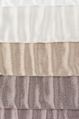 Image showing Multi color fabric texture samples