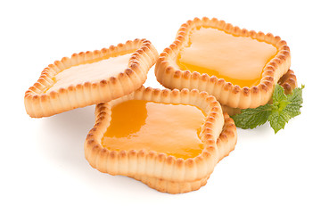 Image showing Lime jam tartlets