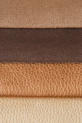 Image showing Natural brown leather