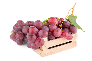 Image showing Bunch of red grapes