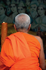 Image showing buddhist monk pray