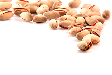 Image showing pistachios border