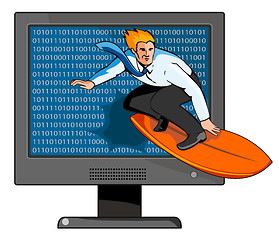 Image showing Surfing the internet