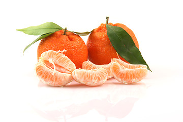 Image showing slices of mandarin