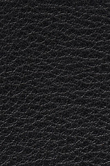 Image showing Black leather texture