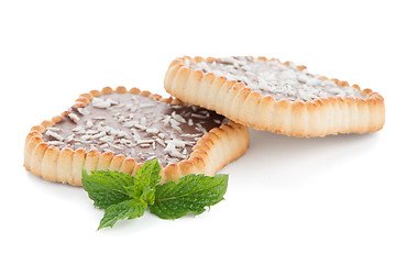 Image showing Chocolate tart cookies