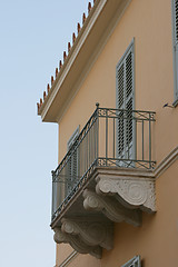 Image showing neoclassical house balcony