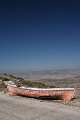 Image showing mountain boat