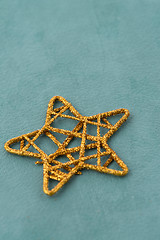 Image showing Golden Christmas star