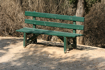 Image showing lonely bench