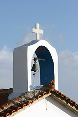 Image showing cross and bell vertical