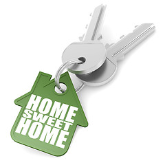 Image showing Keychain with sweet home word