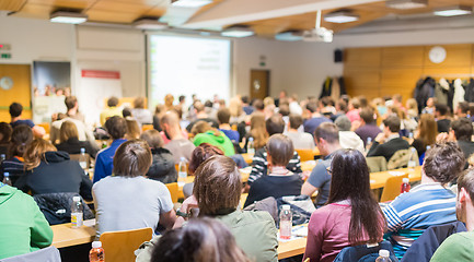 Image showing Workshop at university lecture hall.