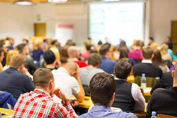 Image showing Workshop at university lecture hall.