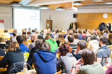 Image showing Workshop at university lecture hall.