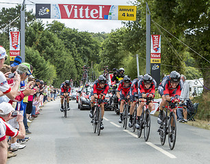 Image showing BMC Racing Team - The Winner of Team Time Trial 2015