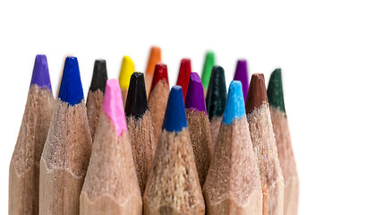 Image showing Colored Pencil Tips