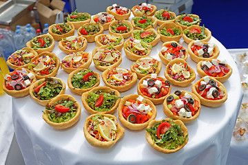 Image showing Canapes Pastry