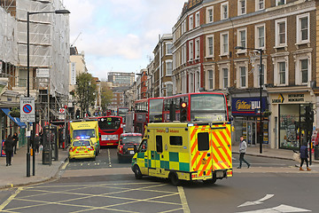 Image showing London ambulance
