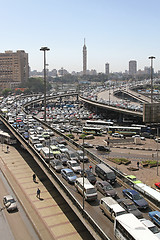 Image showing Traffic jam Cairo