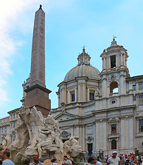 Image showing Fountain of the Four Rivers