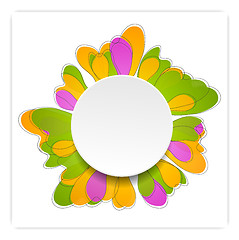 Image showing Abstract bright flower vector design