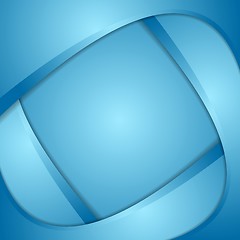 Image showing Bright corporate wavy background