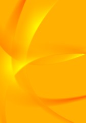 Image showing Bright orange wavy background