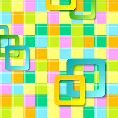 Image showing Abstract colorful squares pattern design