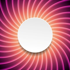 Image showing Smooth purple swirl background with circle
