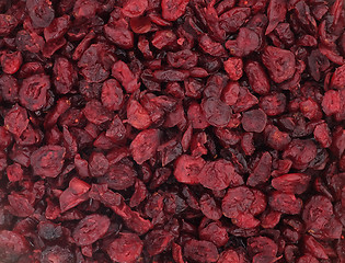 Image showing Dried cranberries background